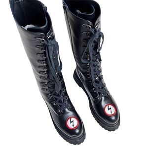 Dolls Kill x Marilyn Manson Knee High Platform Lace up Boots New Size 15